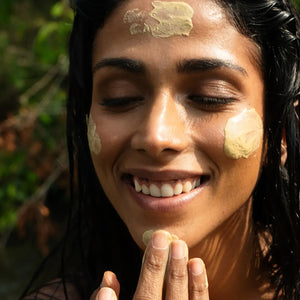 100% natural clay face pack deep cleansing treatment