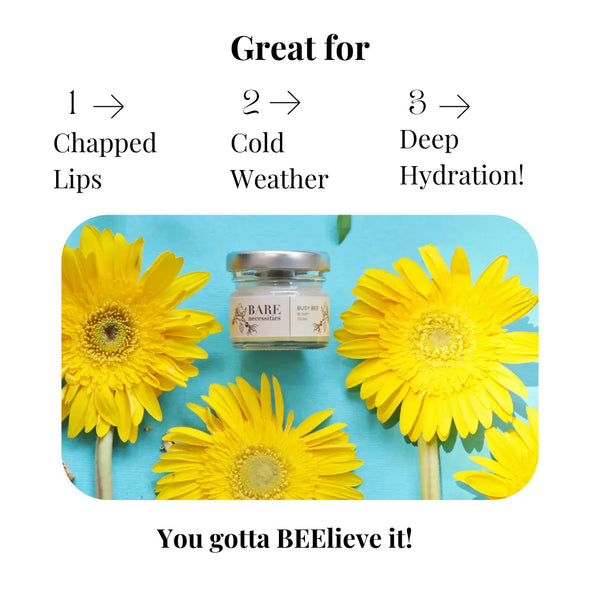 Busy Bee Lip Balm - 100% Natural Shea Butter Lip Care