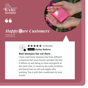 Vegan hydrating shampoo bar zero waste sustainable beauty