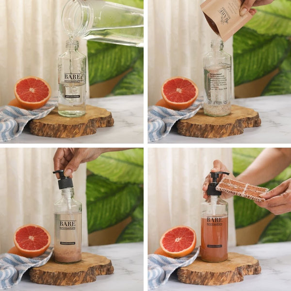 Eco-friendly dish wash powder eliminates plastic waste