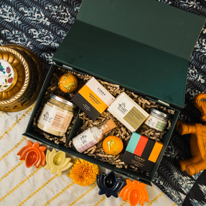 The Diwali Soiree Festive Gift Hamper - Skincare, Candles and Chocolates Gift Set
