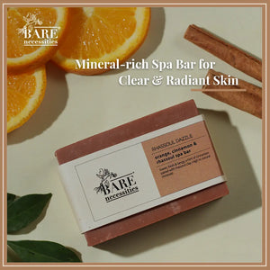 Handmade spa bar with Rhassoul clay cold-processed vegan