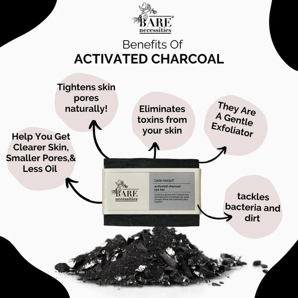 Handmade charcoal spa bar toxin-free natural eco-friendly soap