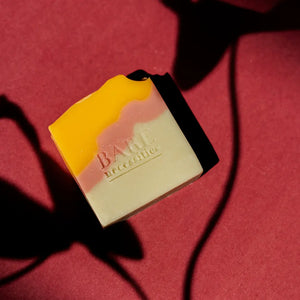 Natural saffron soap with French clays eco-friendly vegan