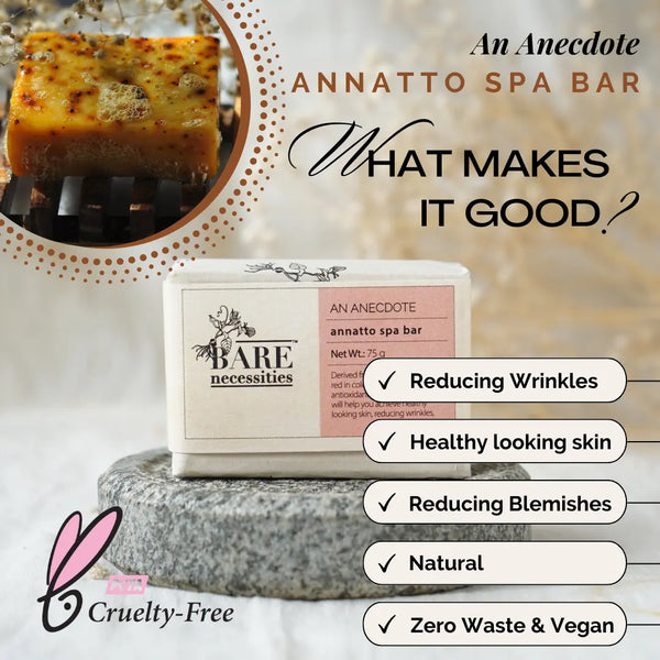 Natural Annatto spa bar handmade zero waste compostable packaging
