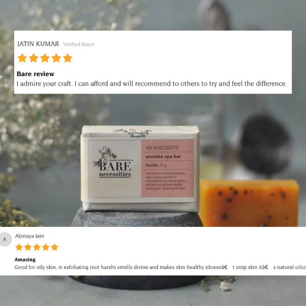 Annatto oil handmade soap anti-aging antioxidant natural ingredients