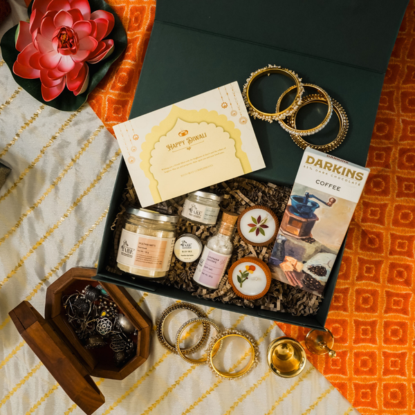 The Luminous Diwali Gift Hamper - Glowing Skin and Terracotta Diya Eco Friendly Gift Set