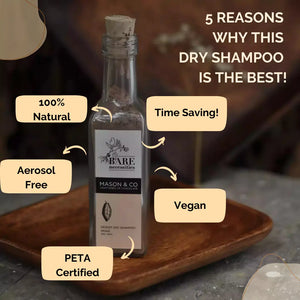 Mason & CO dry shampoo travel-friendly natural hair refresh