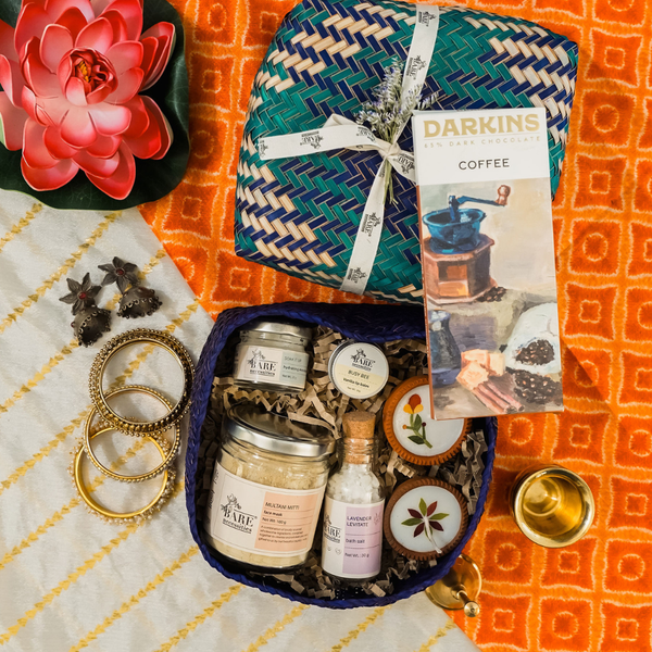 The Luminous Diwali Gift Hamper - Glowing Skin and Terracotta Diya Eco Friendly Gift Set