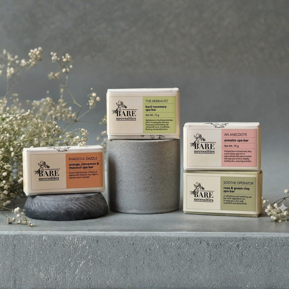 Pack of 4 Natural Spa Bars - Handmade Cold-Processed Soaps