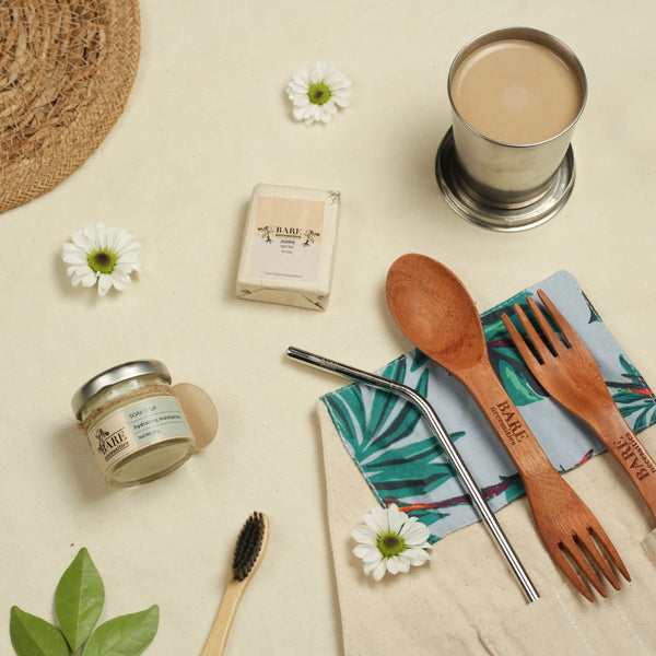 Eco-friendly travel kit zero waste sustainable travel products