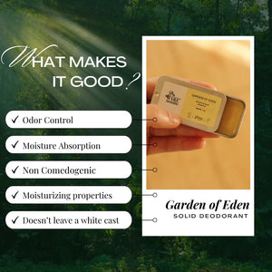 Garden of Eden - Natural Floral Solid Deodorant