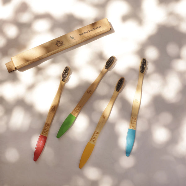 Compostable bamboo toothbrush eco-friendly zero waste design