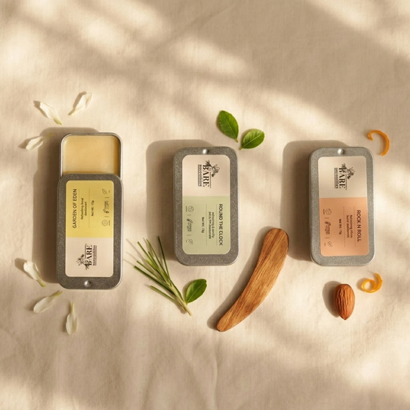 Pack of 3 Natural Solid Deodorants - Aluminium-Free , Baking Soda Free Kit