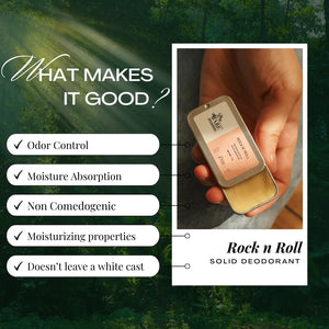 Rock N' Roll earth-friendly deodorant moisturizing formula