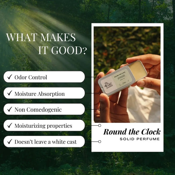 Round The Clock - All-Day Natural Solid Deodorant | Aluminium-Free