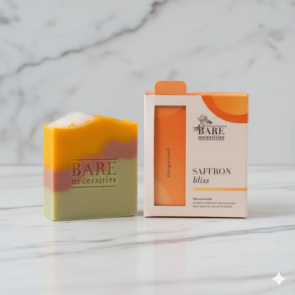 Luxurious saffron soap with French clays natural oils vegan