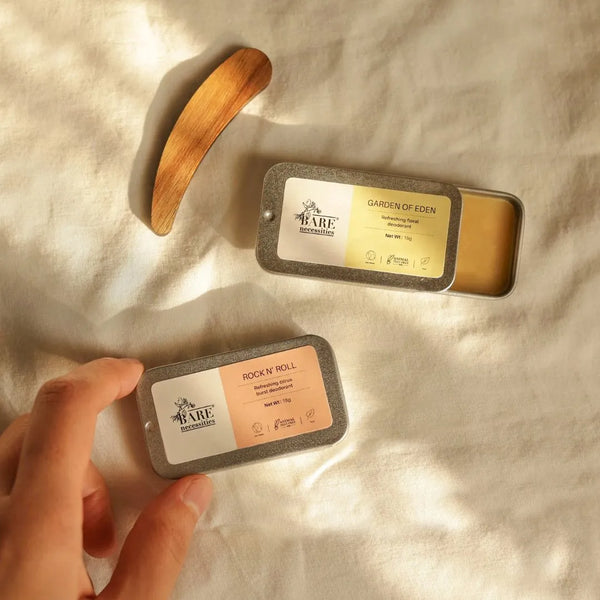 Natural solid deodorant gift set travel-friendly 100% natural