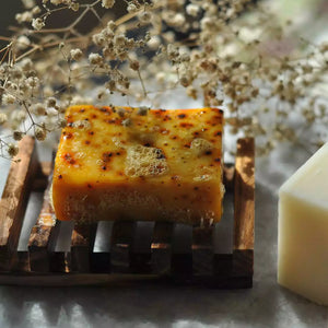Handmade Annatto spa bar zero waste cold-processed natural