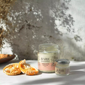 Terracotta body scrub local natural zero waste exfoliator Vitamin C