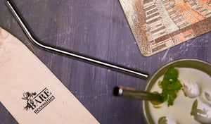 Reusable stainless steel straws food grade eco-friendly portable