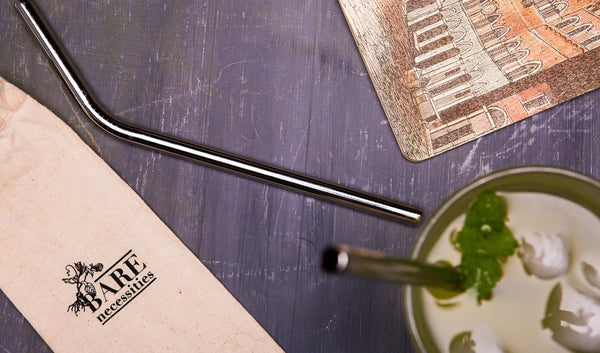 Reusable stainless steel straws food grade eco-friendly portable