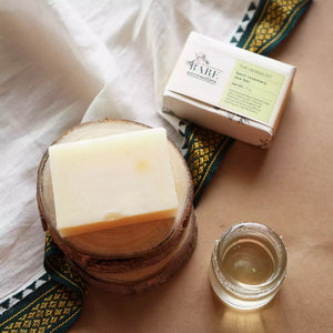 Natural basil rosemary soap eco-friendly compostable packaging