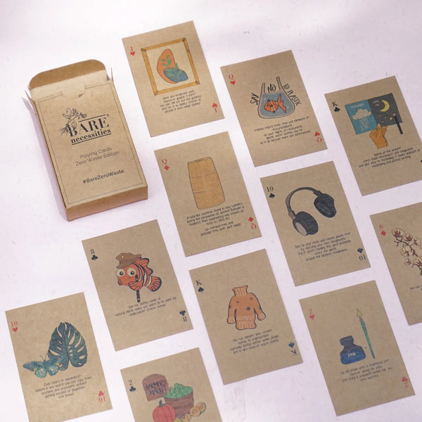 Eco-friendly playing cards FSC certified paper zero waste deck
