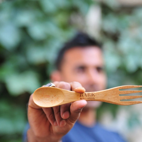 Spork (Spoon & Fork) - Reusable Wood Cutlery