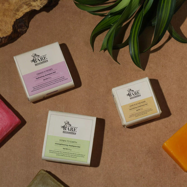 Bare Hair Care Kit - Sulphate-Free Natural Shampoo & Conditioner Bar Duo