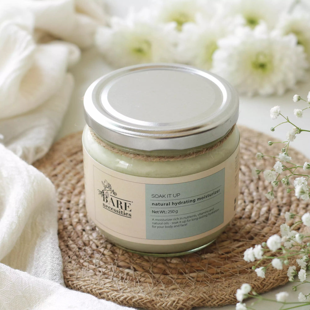 Soak it up Moisturizer natural body butter jar with plant-based ingredients