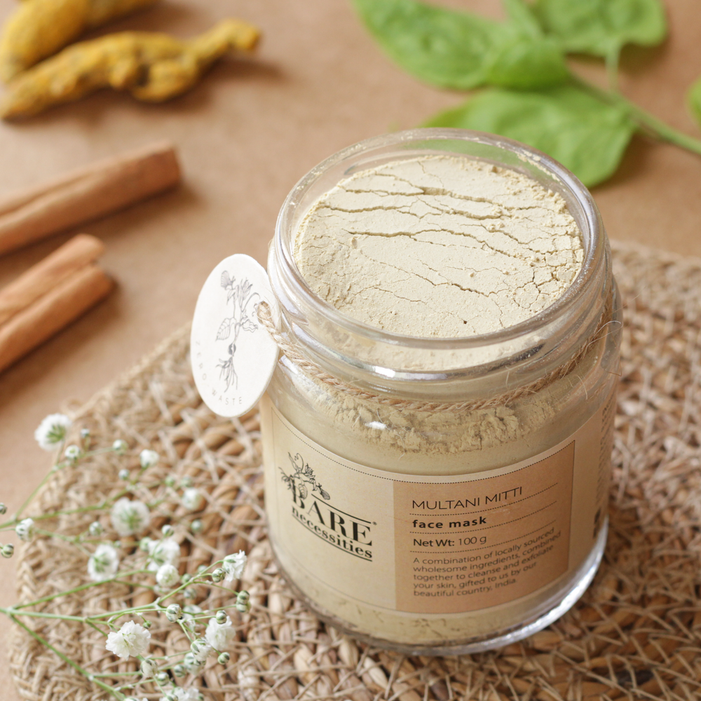 Multani Mitti face pack 100% natural Fuller's earth clay
