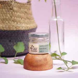 Vegan hemp lip balm natural moisturizing eco-friendly zero waste