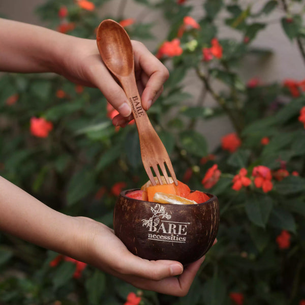Coconut Bowl & Spork Combo [Moana & Island Life Inspired]