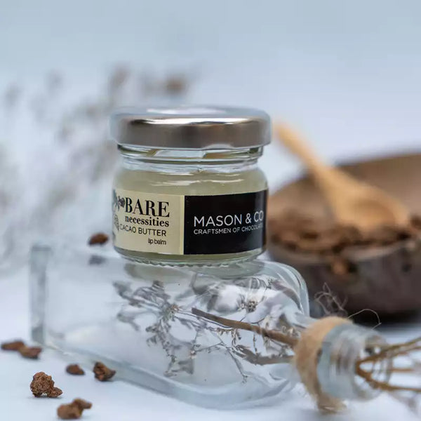 Mason & Co Cacao Butter Lip Balm - Natural Vegan Chocolate Lip Care