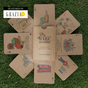 Bare's zero waste playing cards deck FSC certified paper eco-friendly