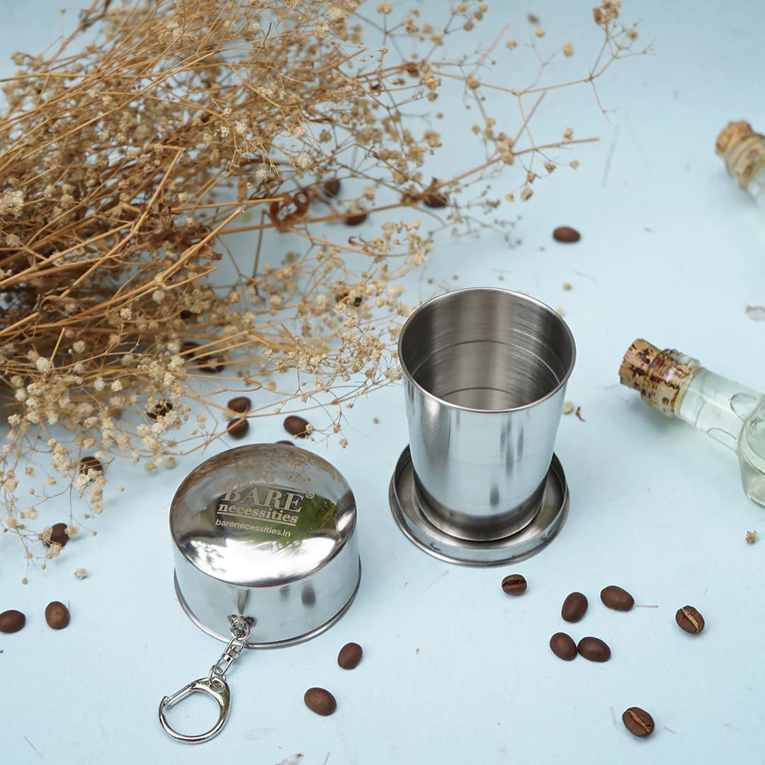 Reusable Swadeshi Tumbler - Collapsible Stainless Steel Travel Cup