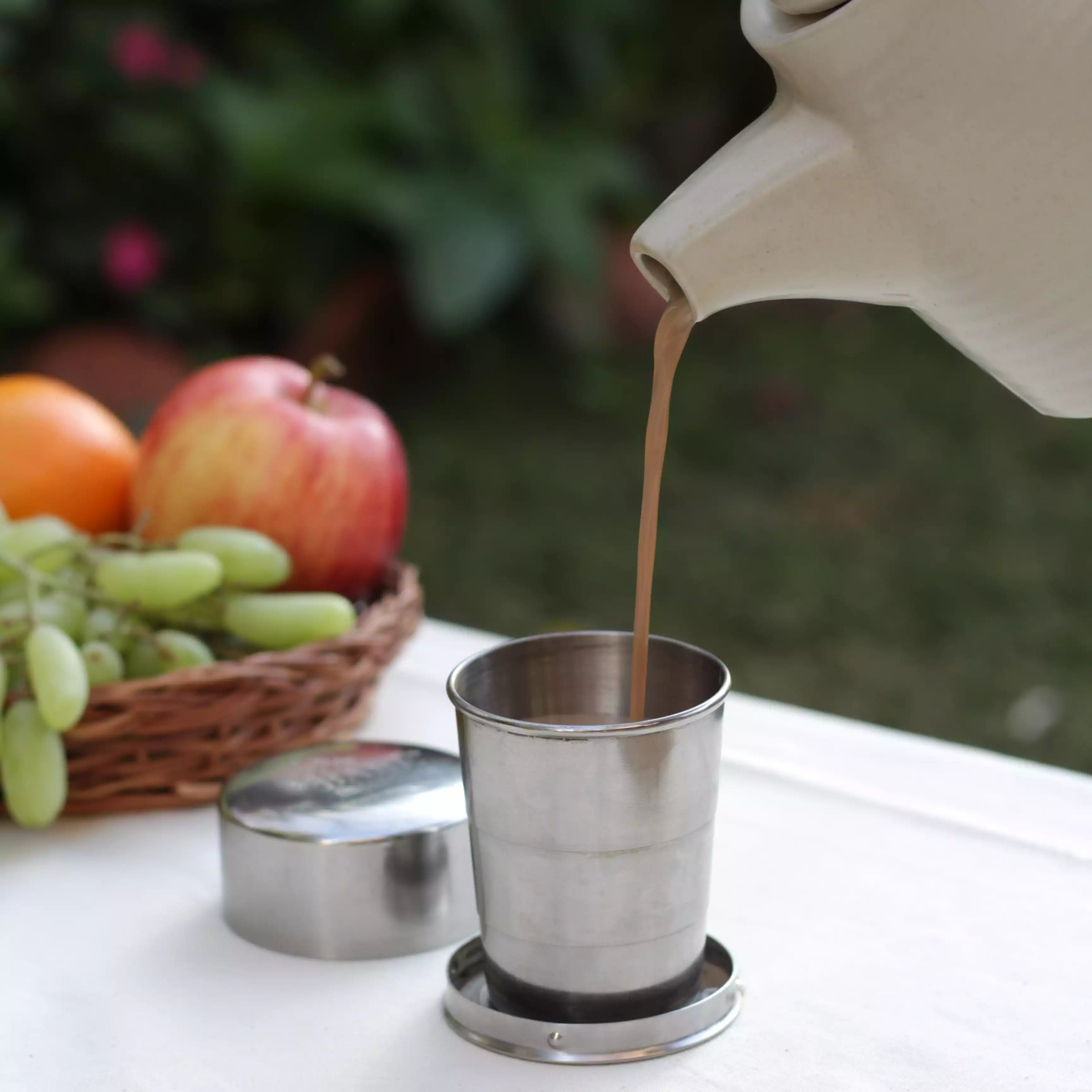 Traditional Indian steel cup reusable zero waste tumbler