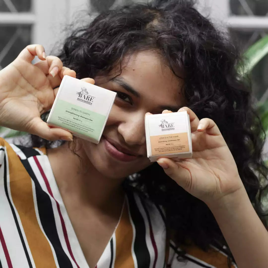 Bare Hair Care Kit - Plant-Based Shampoo and Conditioner Bar image 1