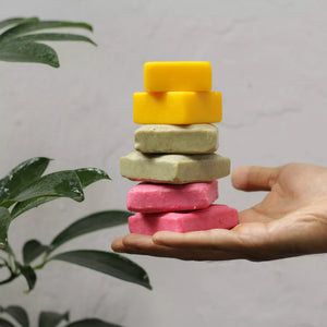 Zero waste hair care kit plant-based shampoo conditioner bars